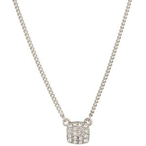 Givenchy Women’s Silver Necklace Authentic Rhinestone Elegant Detail NWOT